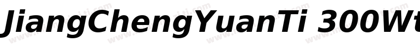 JiangChengYuanTi 300Wttf字体转换